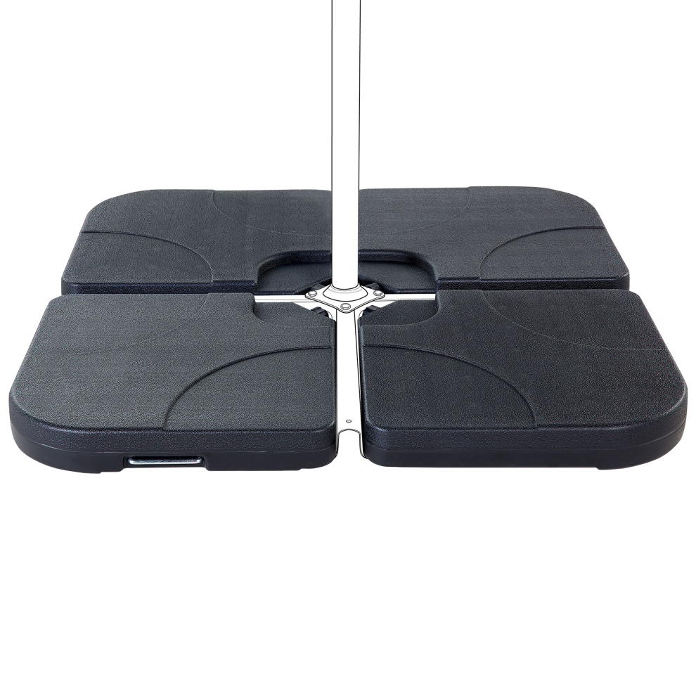 Parasol Base CARIA Black Square 9 kg