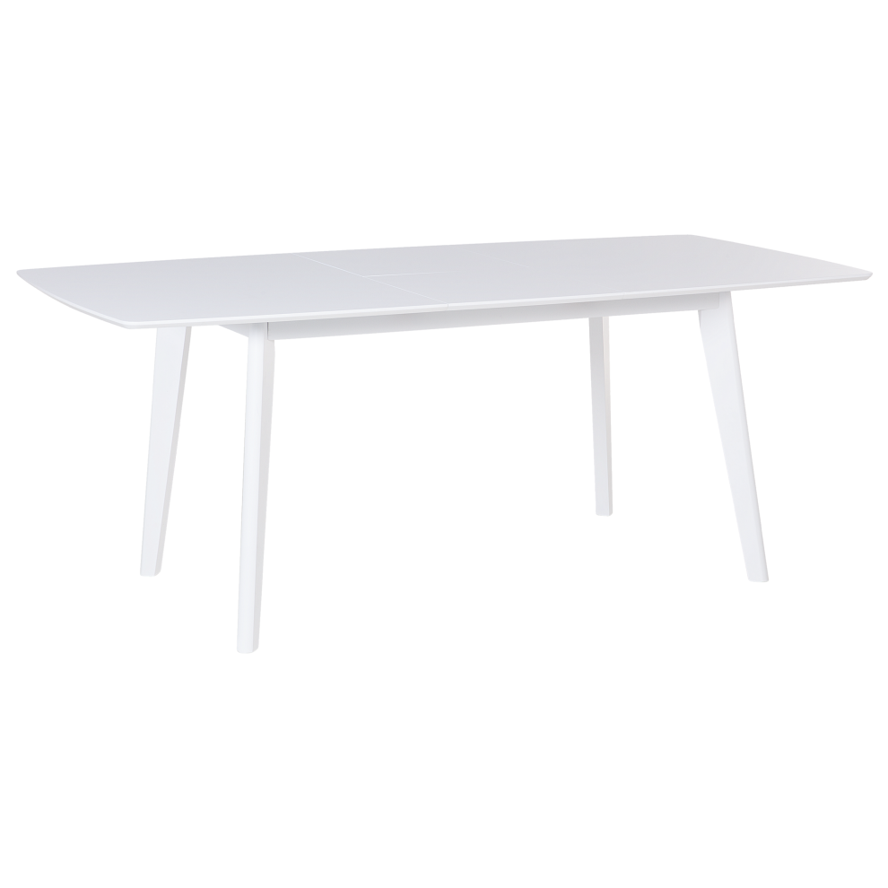 Extending Dining Table SANFORD White 150/195 cm 90 cm