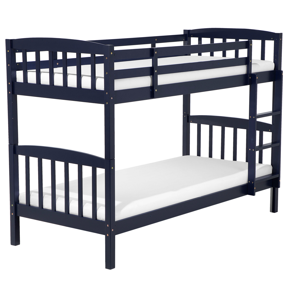 Bunk Bed Pine Wood REVIN 90 x 200 cm (EU Single) Navy Blue
