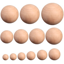 20 pz palline legno 2,5 cm non verniciate per lavoretti fai da te
