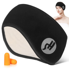 Paraorecchie Morbidi in Peluche Nero Per Sonno Tranquillo Outdoor
