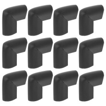 12Pcs Black Foam Corner Protectors U-Shaped Furniture Edge Bumpers