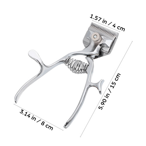 tagliacapelli manuale in acciaio inox per capelli e barba, 1 pezzo 1