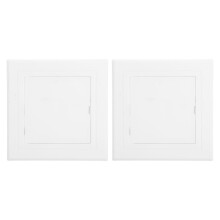 2Pcs White ABS Access Panels for Drywall Ceiling Vent Covers Home Use