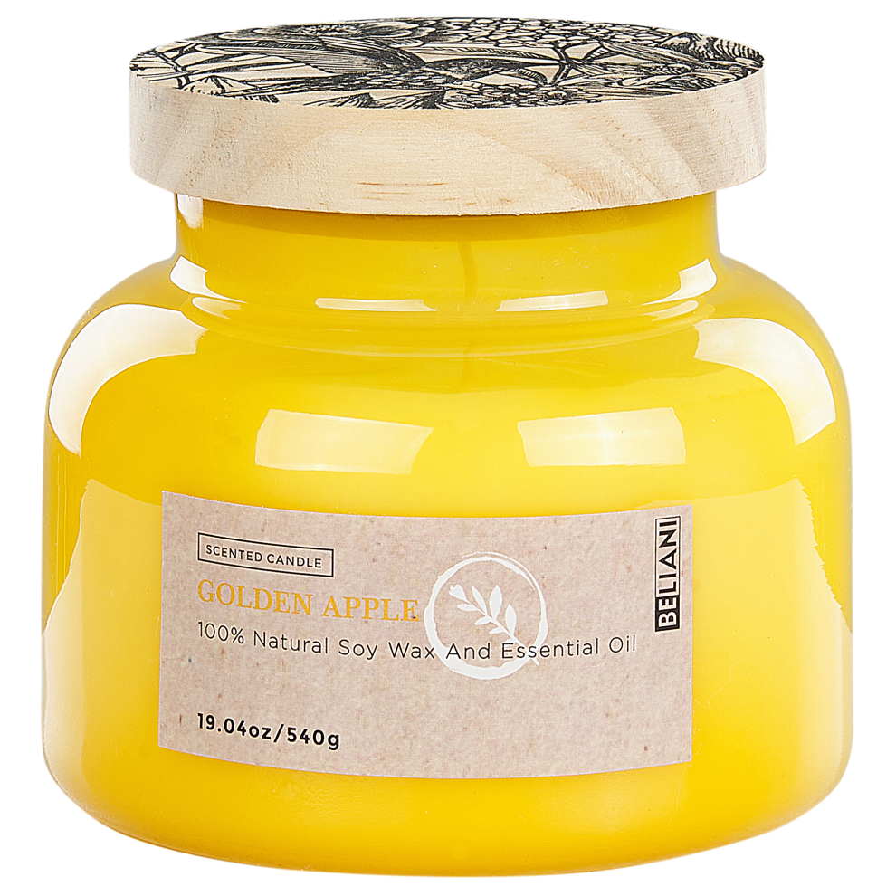 Beliani Scented Candle Delight Bliss Soy Wax Fruity Notes