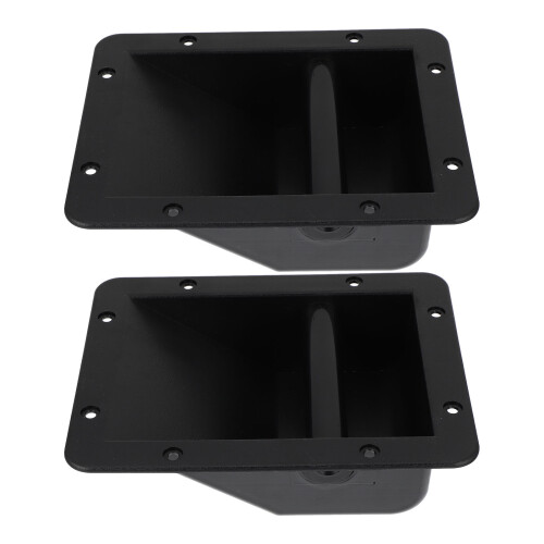 2Pz Maniglie Recessed in Plastica Per Speaker, Accessori Audio Nere