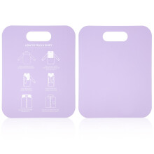 2Pcs Purple PP Shirt Folding Board Durable Clothes Folder for Packing