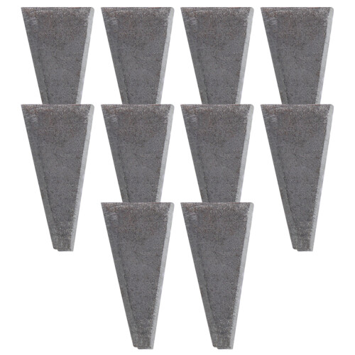 10Pcs High Carbon Steel Axe Repair Wedge Practical Fixing Tool Grey