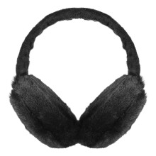 Child Ear Warmer Earmuff Plush 1set Black