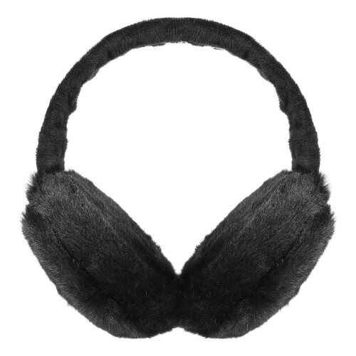 Child Ear Warmer Earmuff Plush 1set Black