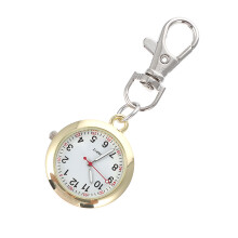 Orologio da taschino in metallo con gancio decorativo, stile classico