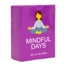 BayWel 100 Giorni di Mindfulness - Carte di Attività Quotidiane - Prompts di Auto-Cura e Gratitudine per Tutte le Età