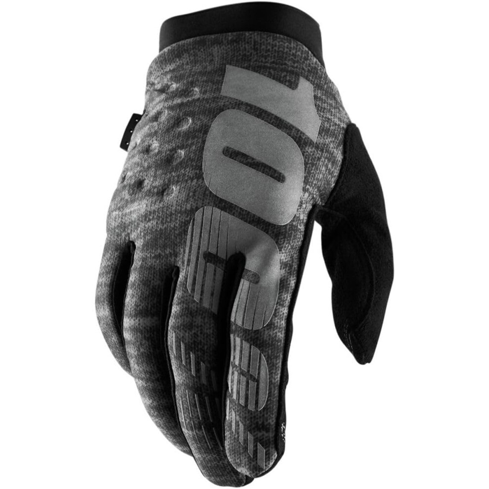 100% Brisker Cold Weather Motocross & Mountain Bike Gloves - Warm Winter Mtb & Mx Powersport Racing Protective Gear 841269184274