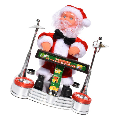 Leuke Dansende Santa Claus Speelhulp Voor Kerstversiering