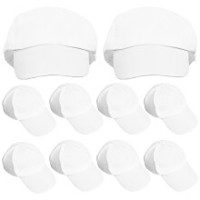 10 pezzi cappelli da pittura fai da te con visiera dipinti a mano