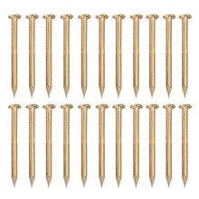 100 pz chiodi ottone 18 mm testa tonda per mobili, cerniere, scatole