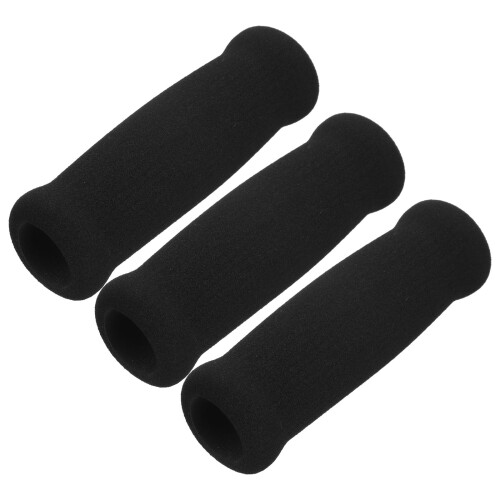 3Pièces Poignées Antidérapantes En Mousse Noire Pour Usage
