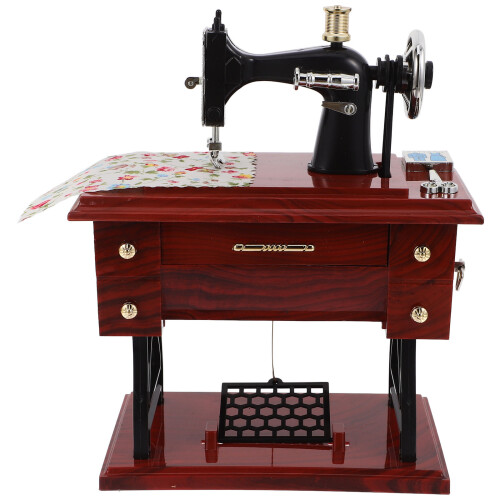 Vintage Naaimachine Muziekdoos Model Formaat