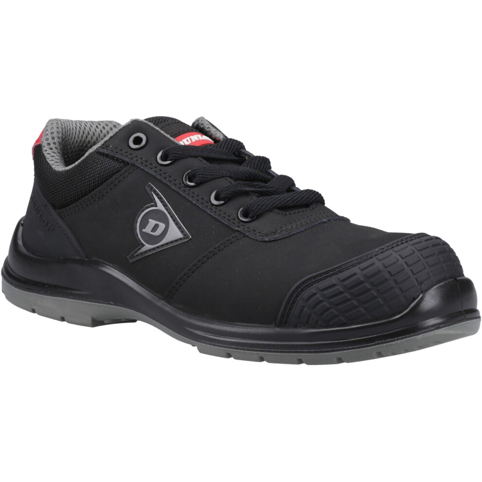 Dunlop (, ) First One Adv-Evo Low Nubuck Men's Black/Red Safety Trainers