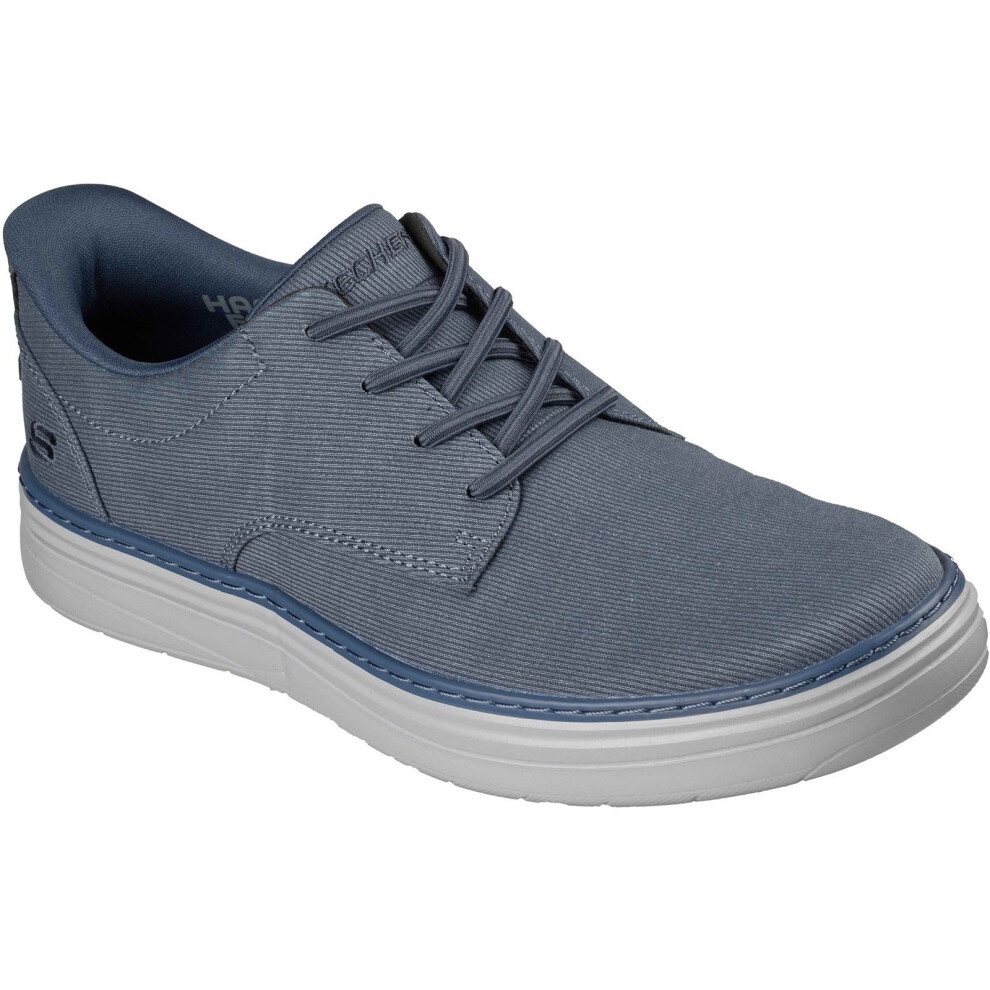 Skechers (, ) Hyland Justino Textile Men's Navy Lace-Up Shoes