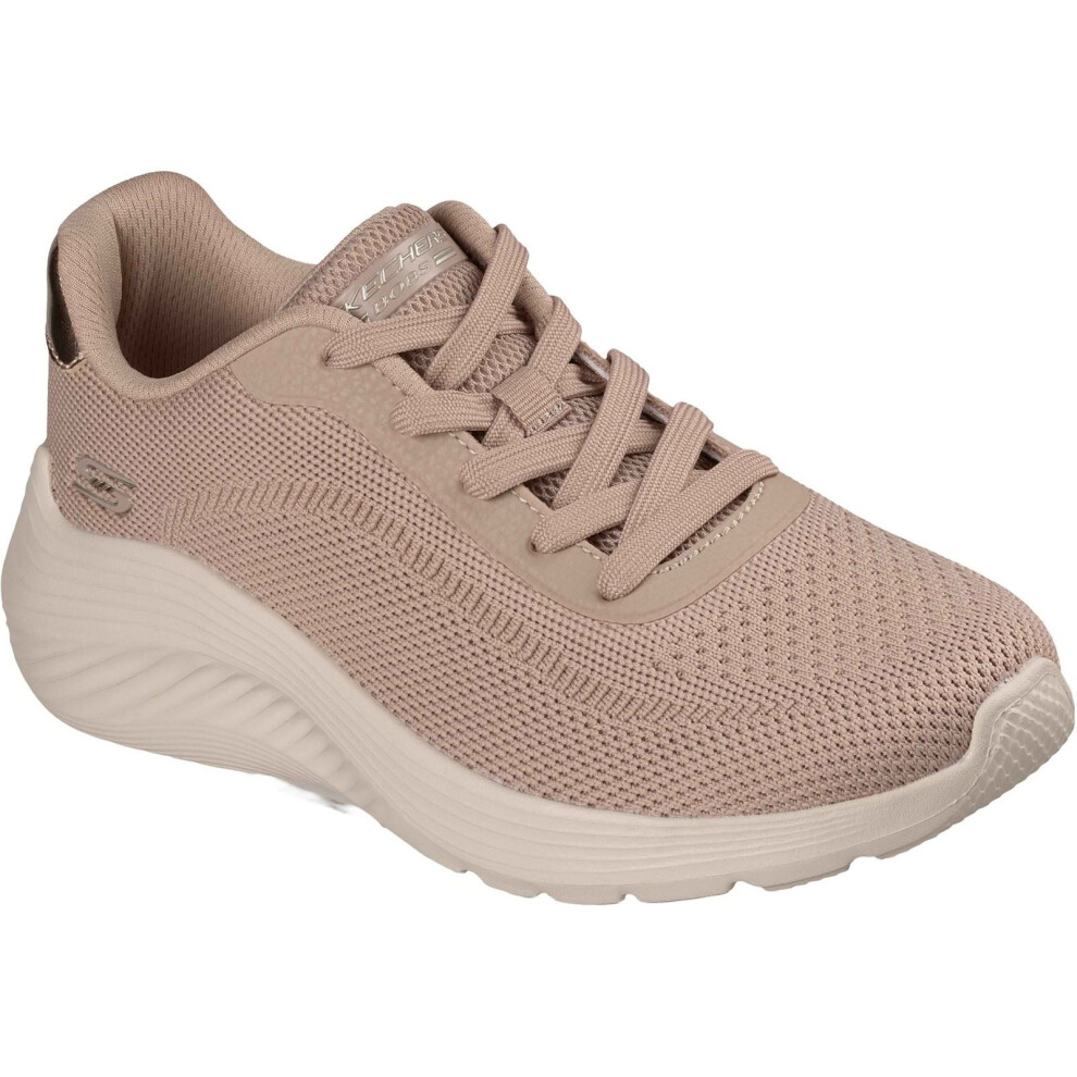Skechers (, ) Bobs Squad Waves Current Look Textile Women's Taupe Trainers