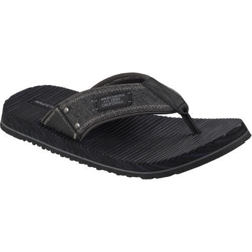 Skechers (, ) Skechers Quill Textile Men's Black Flip Flops