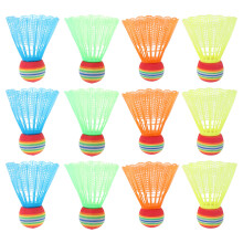 12 pz palline da badminton in plastica resistente, indoor e outdoor