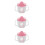 3Pcs Infant Drinking Cups Pink Durable PP with Easy Grip Handles 7
