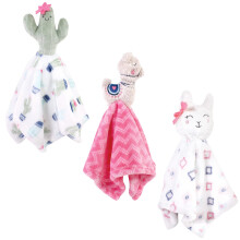 Hudson Baby Unisex Dierengezicht Veiligheidsdeken, Llama, Één Maat