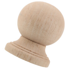Unfinished Wooden Baluster Finial Ball For Stair Railings Bed Post