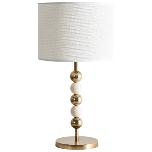 Beliani Table Lamp LOKY Metal Brass/Beige
