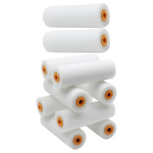 10St Witte Zachte Schuimrollers Voor Wandverf, Compacte Vervangstukken