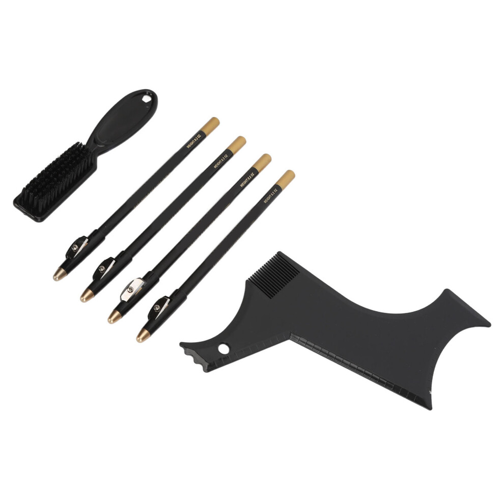 Black Beard Shaper Stencil Kit With 4Pcs Barber Pencils,