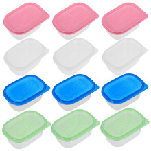 12 stuks 280 ml rechthoekige plastic lunchdozen voor fruit en cake