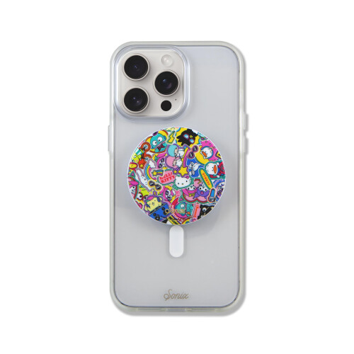 Sonix x Sanrio MagLink Snap Grip | Supporto per telefono magnetico e kickstand | Compatibile con MagSafe | Hello Kitty e amici