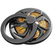 Vinger Ring Steun, ebulous 360 Rotatie Spinner Mobiele Telefoon Ring Steunhouder met Grip