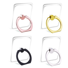 Houder voor Telefoonring Transparant 360 Graden Rotatie (Zwart Zilver Goud Roze Goud, Vierkant)