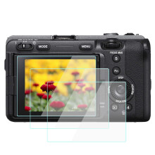WH1916 FX3 Skærmbeskytter Anti-Krads Anti-Boble Ultra-Klar 9H Hærdet Glas 3-Pack, Kompatibel med Sony FX3 ZV1 A7C A7RIV A7RIII A7 iii Kamera