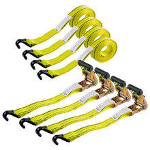 Autofonder 4pz Cinghie di Fissaggio Heavy Duty 1-1/2 x 15 ft Strappi da 3.000 LBS