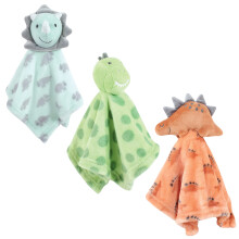 Hudson Baby Unisex Dieren Gezicht Veiligheidsdeken, Dino, Eén Maat