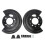Durable Structure Backing Plates for Brake Systems, Replacement Part Corrosion Resistant Fit and Function Service Life Enhancement 1