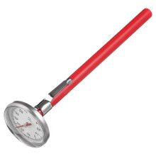 Car Interieur Decoratie Klok Vorm Thermometer Rood