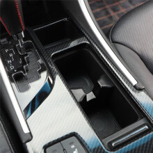 Car Central Gear Shift Panel Trim Water Cup Holder Frame Sticker for  Sonata 2010-2015 Interior Decal Cover LHD