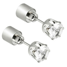 1 paio orecchini LED unisex in acciaio luminosi, per feste e ballo