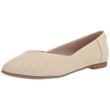 TOMS Women's Jutti Neat Ballet Flat, Natural Metallic, 3.5 UK