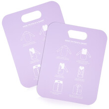 2Pz Organizer Magliette in PP Viola Anti-Arricciatura Per Vestiti