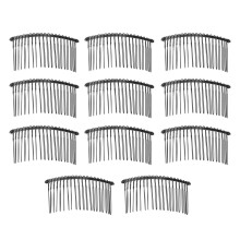 10 vintage ijzeren haarkammetjes zwart voor vrouwen, DIY haarstyling