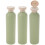 3Stk Flüssigkeitsbehälter Grün - Duschgel, Shampoo, Lotion, Langlebig 1