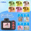 Câmera Digital 1080P com Flash, Foto, Vídeo,  Câmera, Tela de 2,0 Polegadas, Câmera Digital com Zoom para Criança, Azul 2