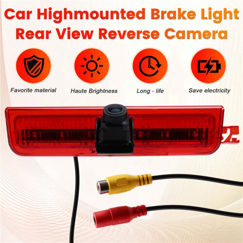 Car Highmounted Brake Light Rear View Reverse Camera for  Caddy 2003-2015 Waterproof Backup Camera 2